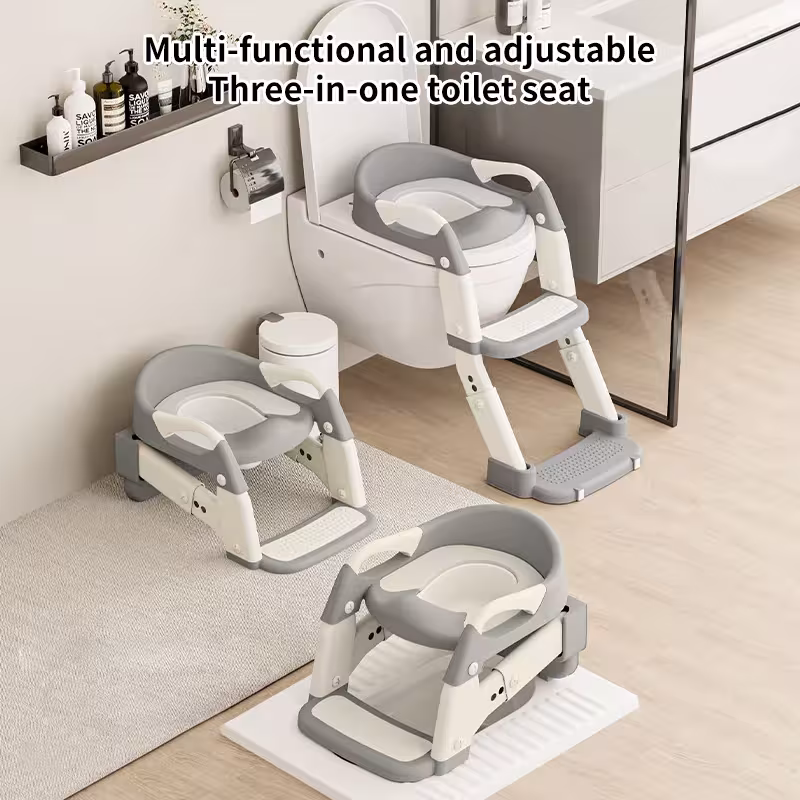 siège d'apprentissage pour toilettes avec marchepied