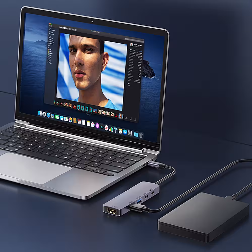 USB C šakotuvas 10Gbps