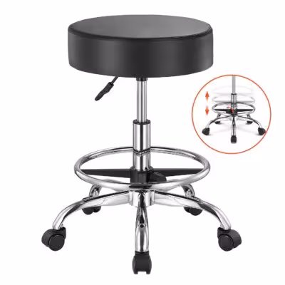 SucceBuy rolling chair with casters, weight capacity up to 204 kg, adjustable height, suitable for salons and clinics