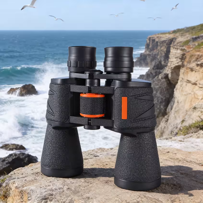 Professional 20x50 binoculars with BAK4 prism, waterproof, designed for hiking, hunting, and camping