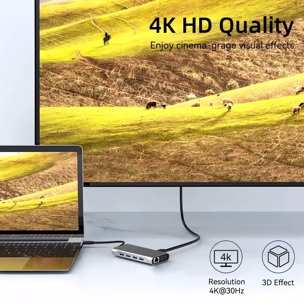 Adaptador USB C 11 en 1