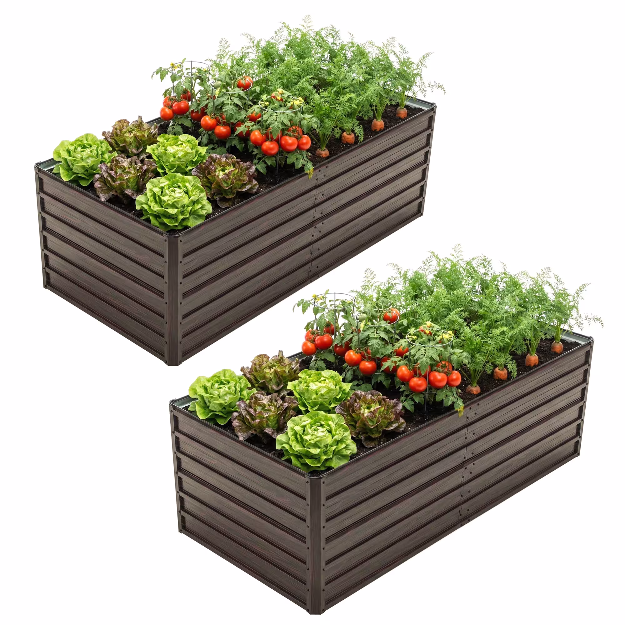 raised metal garden