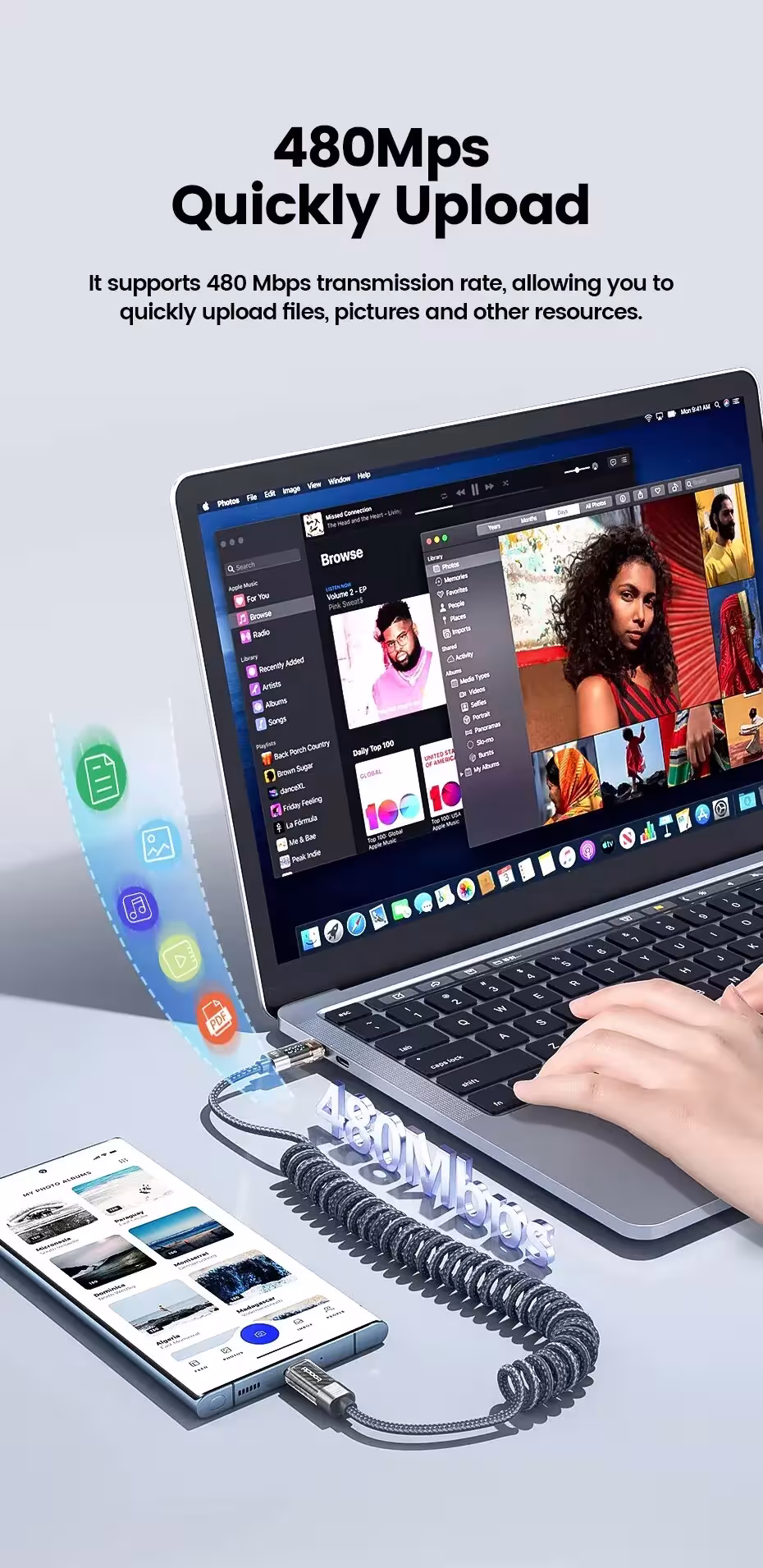 Câble USB-C 100W