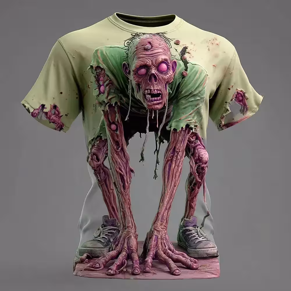 magliette a tema zombie di Halloween