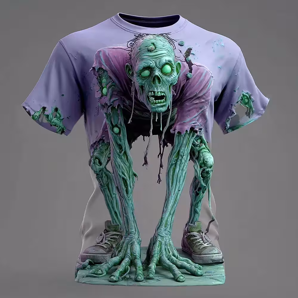 magliette a tema zombie di Halloween