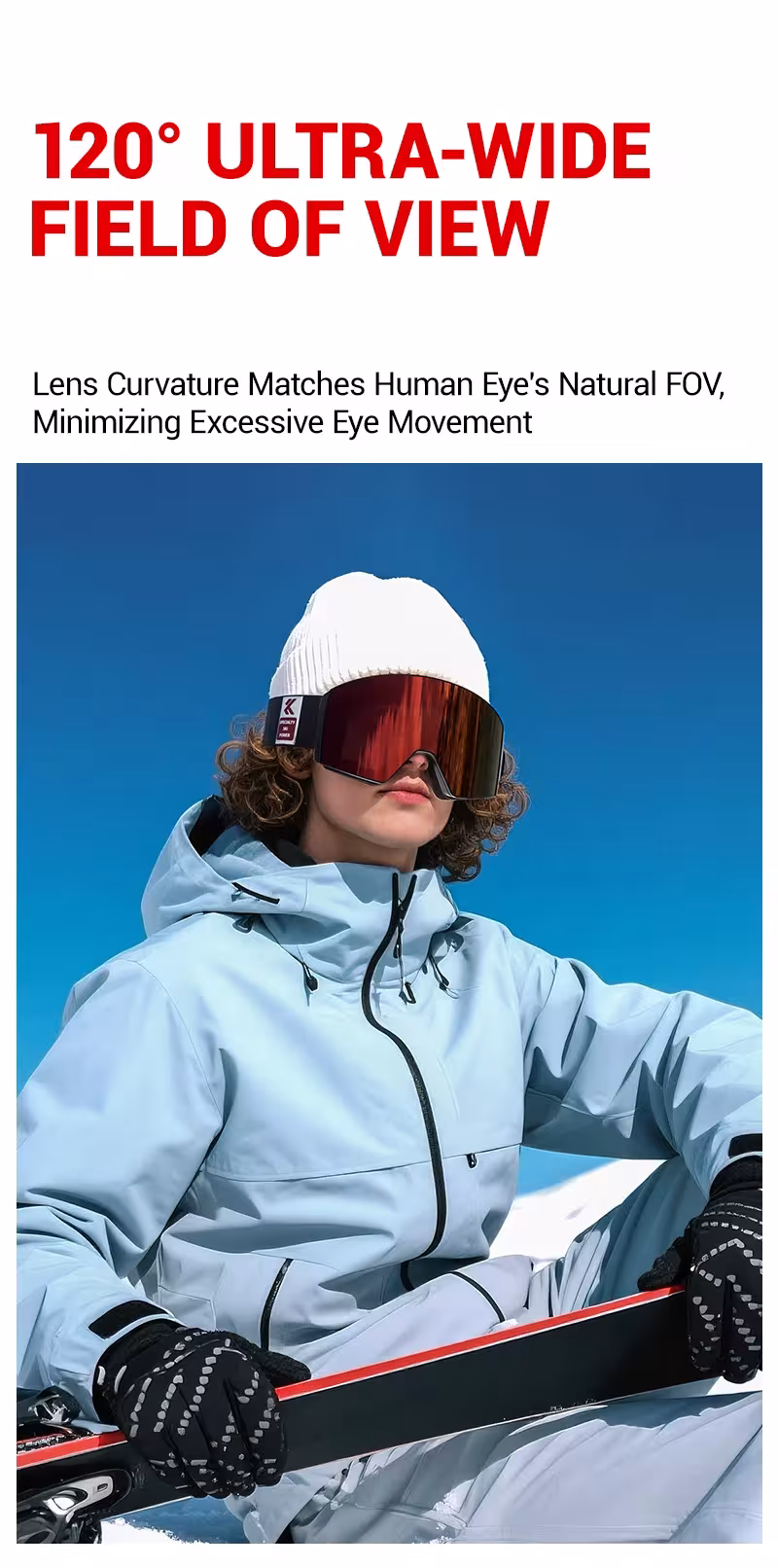 slidinėjimo akiniai su magnetiniais lęšiais