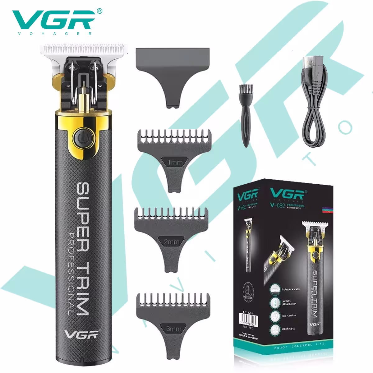 VGR V-082 T9 Hair Clipper for Men, Professional, Metal Body