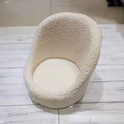 Almohada para sofá de sesión de fotos de recién nacidos, estudio de fotografía minimalista para bebés, silla y accesorios fotográficos.