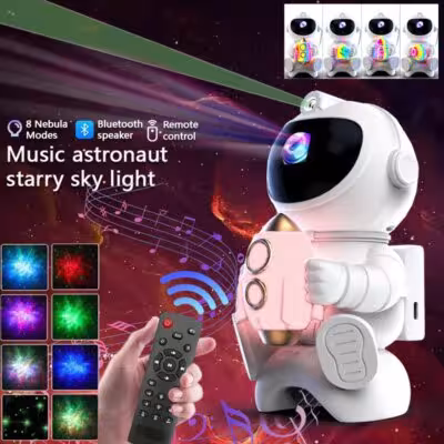 Astronaut galaxy projector with Bluetooth