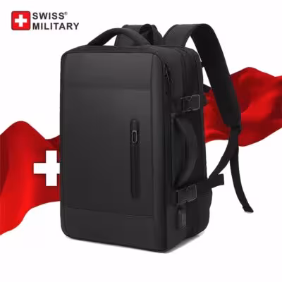 SWISS MILITARY plecak na laptopa 15.6 cala USB wodoodporna torba biznesowa