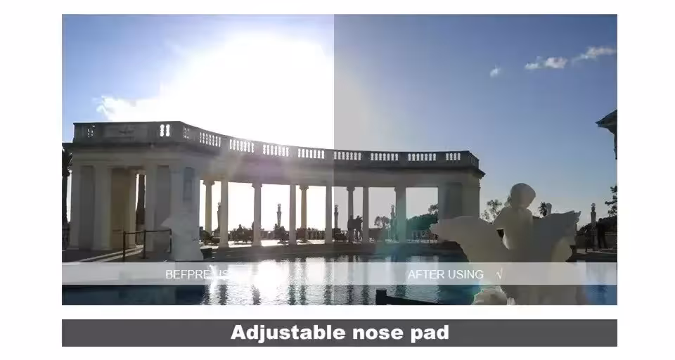 prisegami akiniai nuo saulės