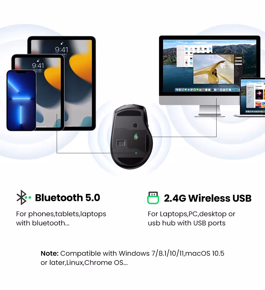 mouse wireless 4000 DPI
