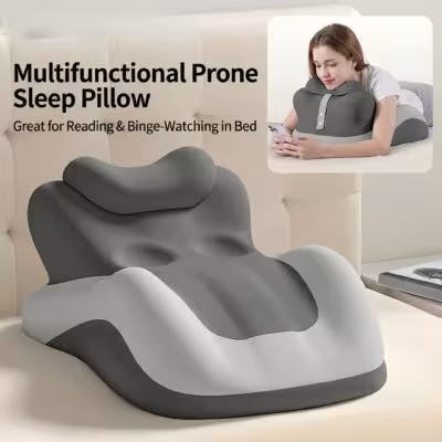 Cuscino ergonomico a forma di goccia regolabile per un comodo utilizzo del telefono e giochi sdraiati a letto con supporto sagomato