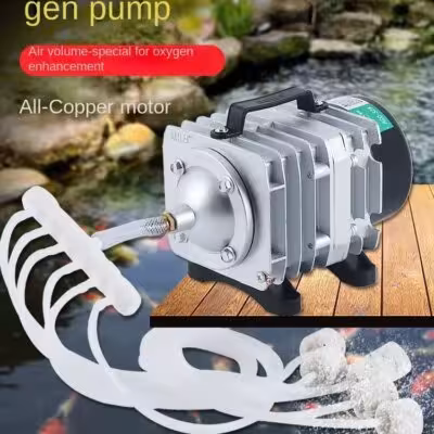 HAILEA 25 / 30 / 35 / 45W Compresor de aire electromagnético para peces bomba de aire de 6 vías