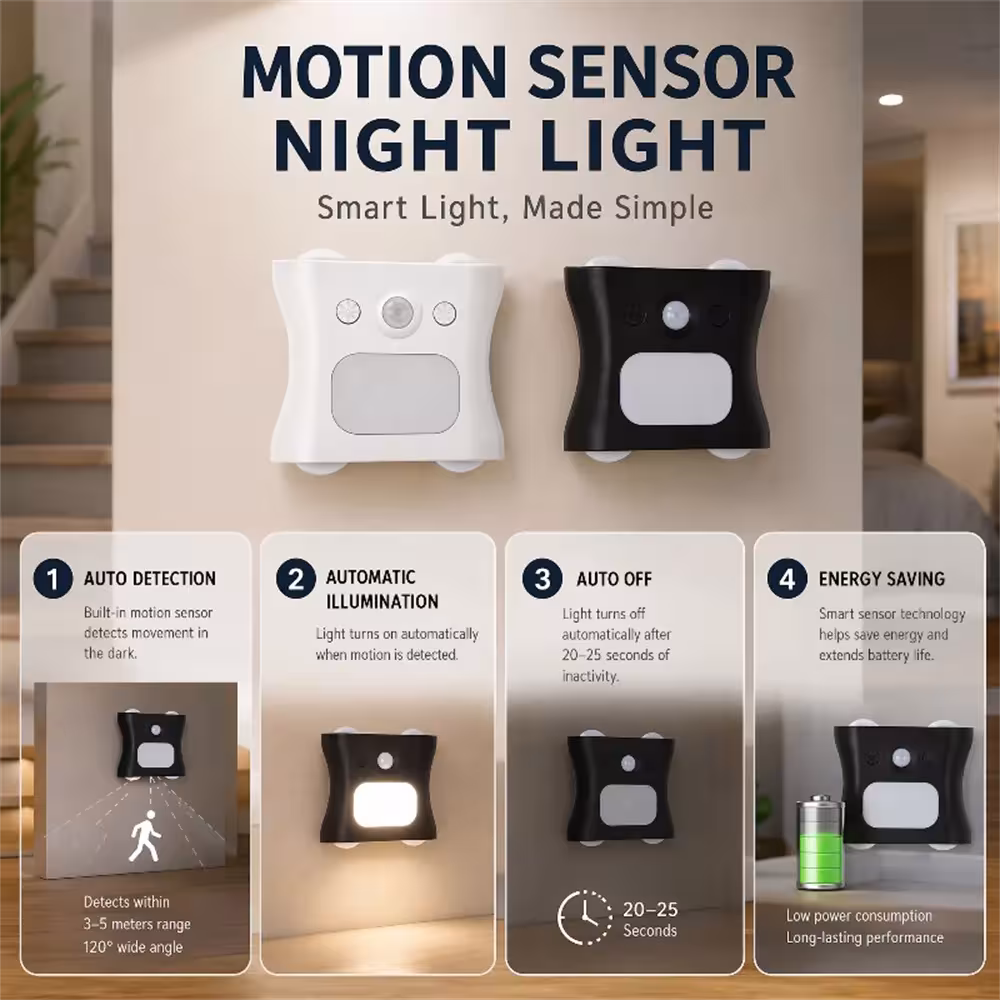 lampada LED con sensore di movimento