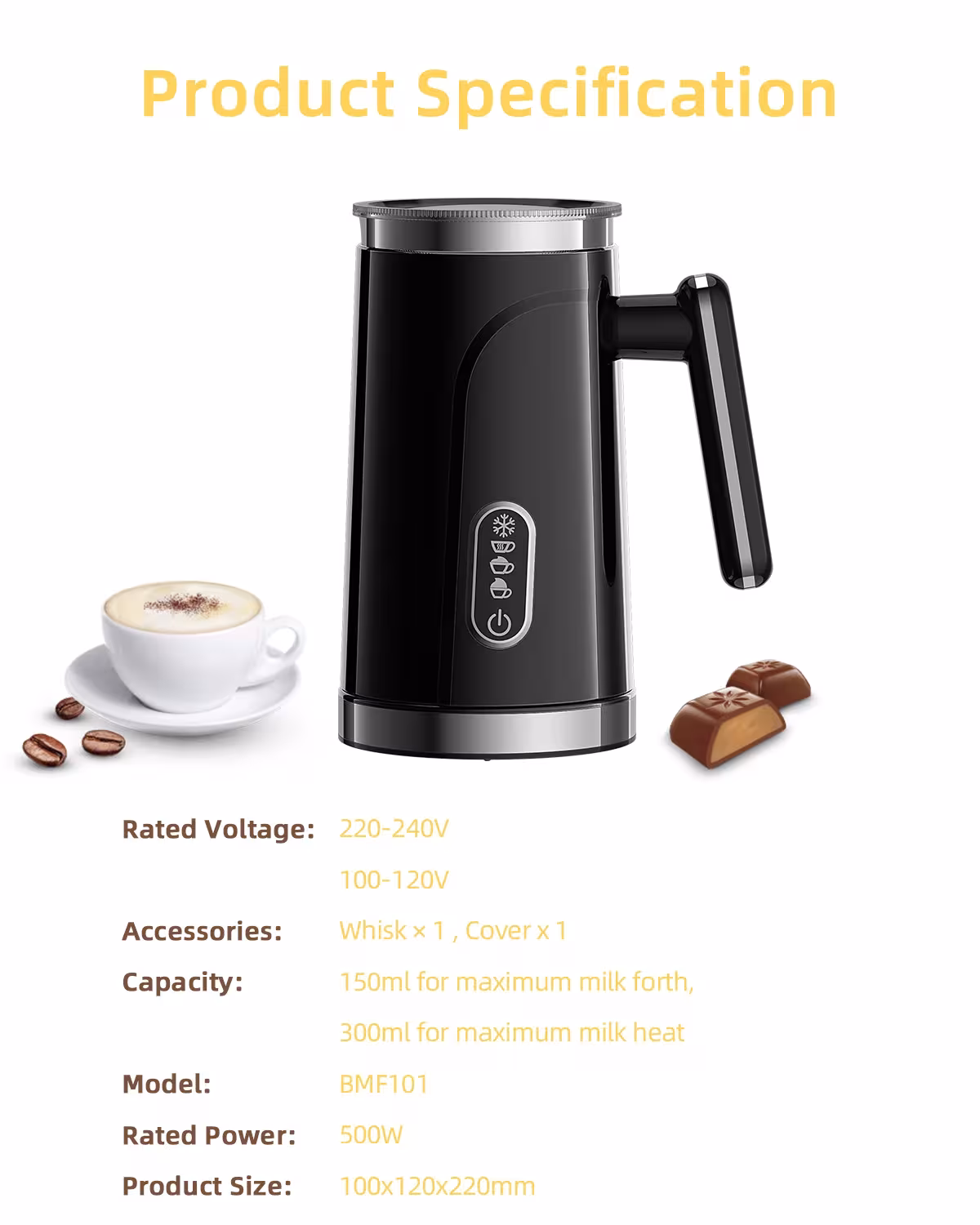 Automatic milk frother