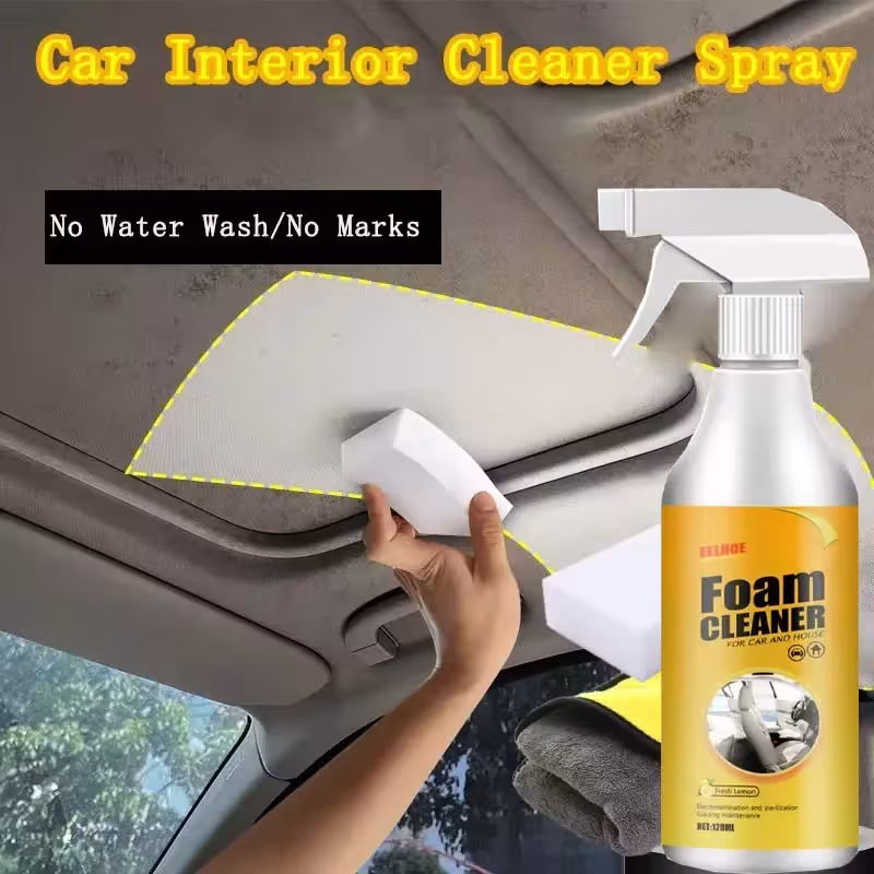 Universal coche interior limpieza spray 120ml sin agua