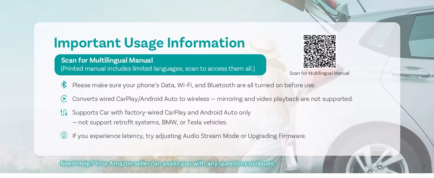 adaptateur CarPlay sans fil