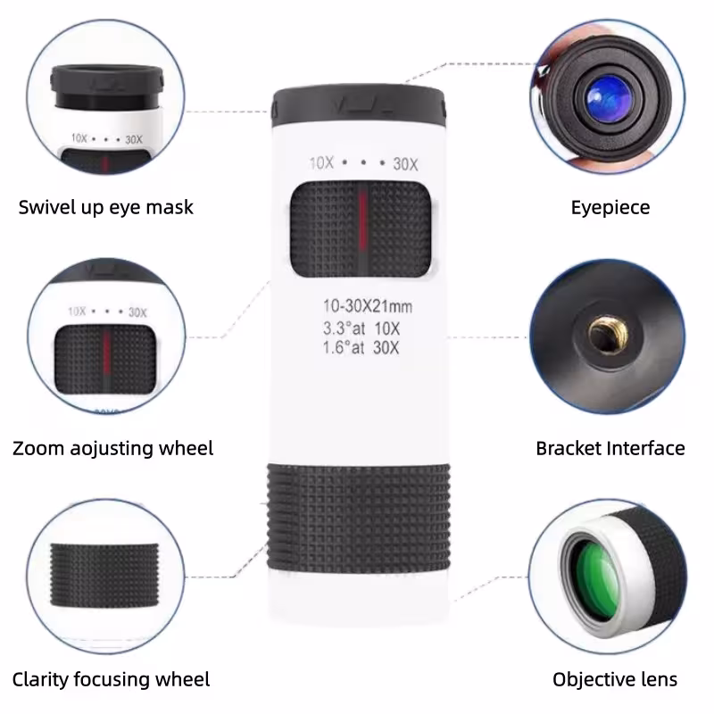 monocular mini 10-30x21