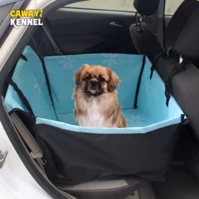 CAWAYI sièges de transport de voiture de chien portable avec un chèque pour les chats