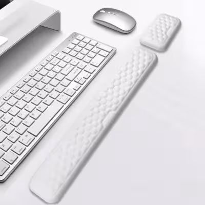 Tappetino ergonomico per mouse con supporto polso e memory foam, ideale per computer desktop e laptop