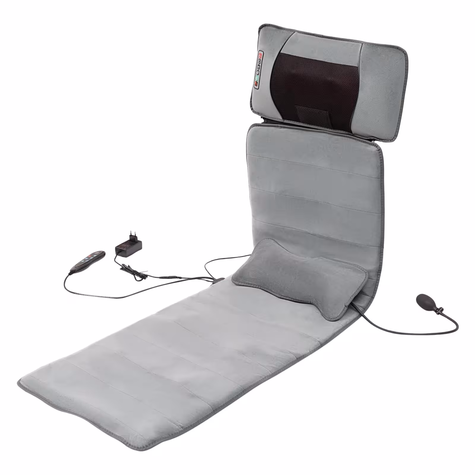 Massage mat with heating function.