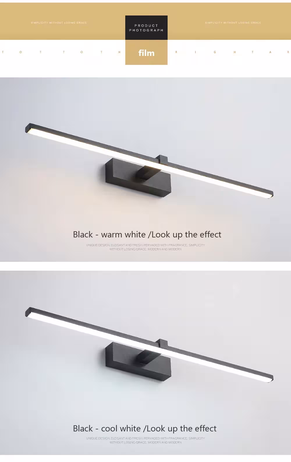 LED sieninis šviestuvas