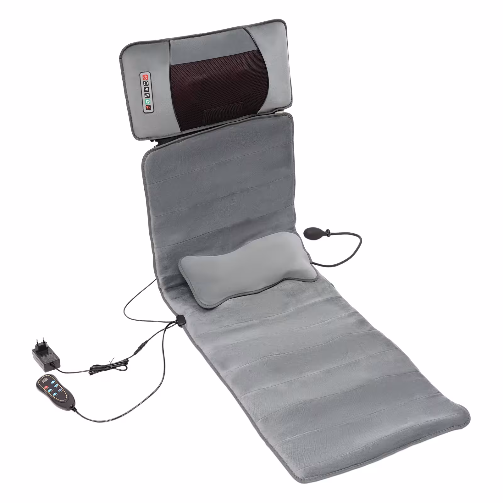 Massage mat with heating function.