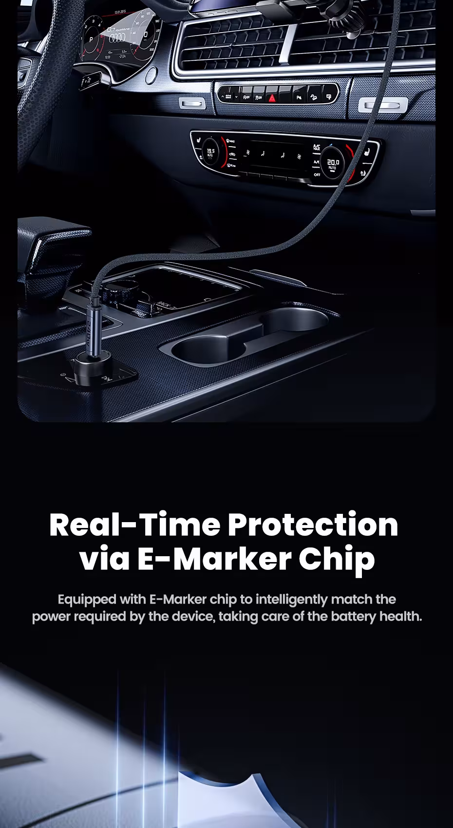 USB C kabelis 240W