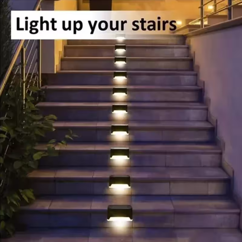luminaire LED solaire pour escaliers