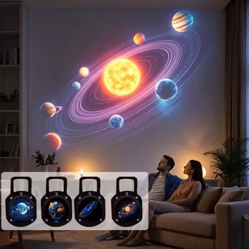 USB LED žvaigždėto dangaus projektorius