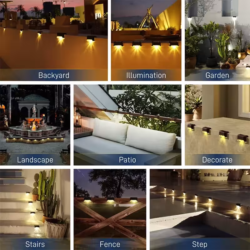 luminaire LED solaire pour escaliers