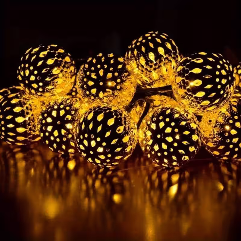 solar powered string lights