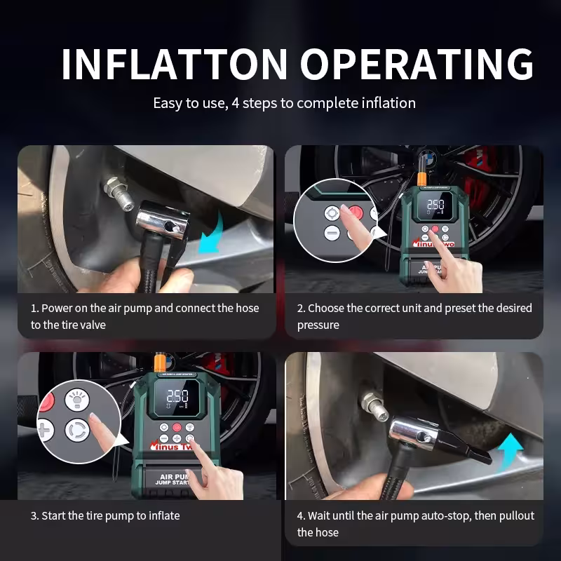 Autostarter mit Luftpumpe