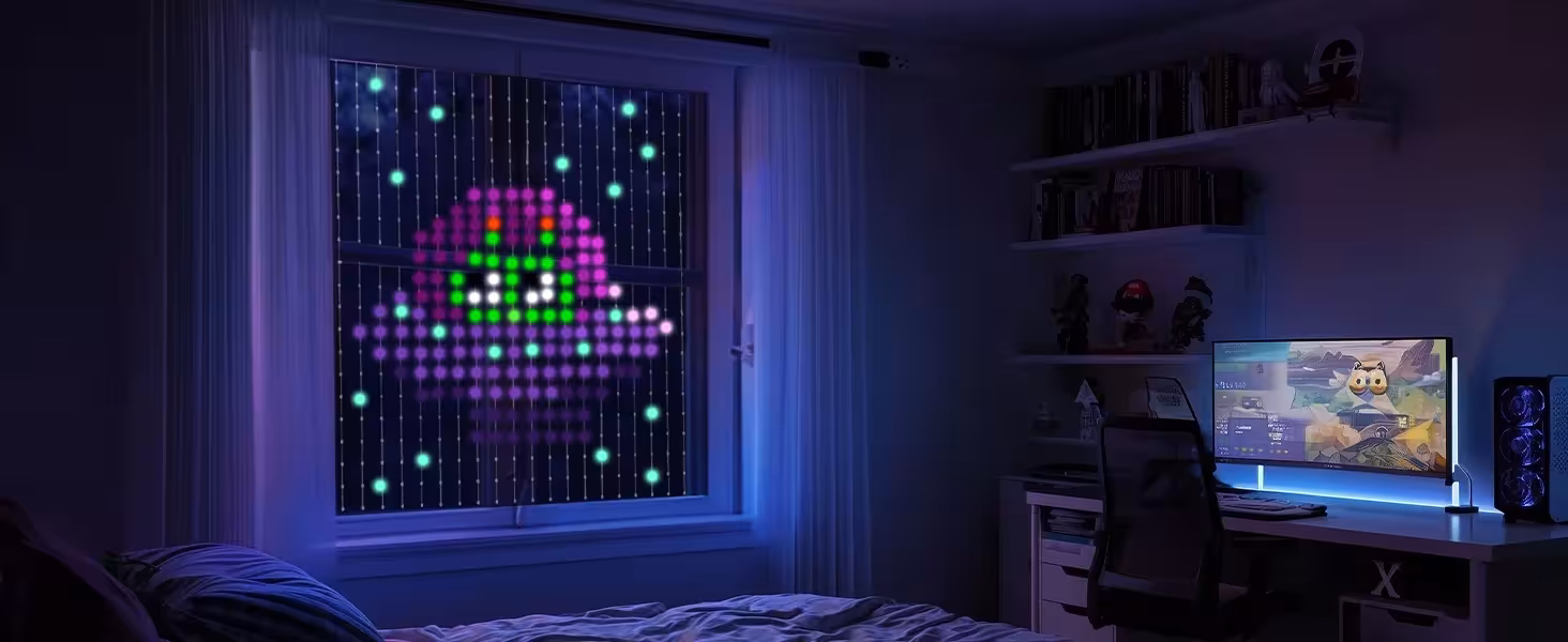 LED šviesų užuolaida