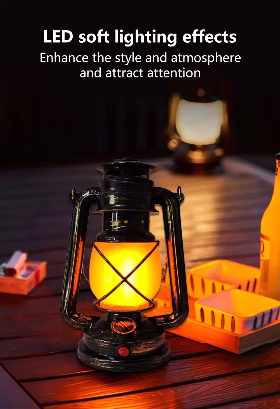 lámpara de mesa LED recargable