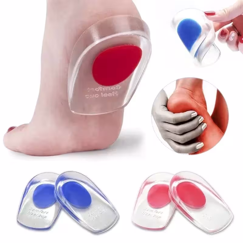 Inserto gel in silicone nella scarpa per alleviare il dolore sul tallone e sul piede