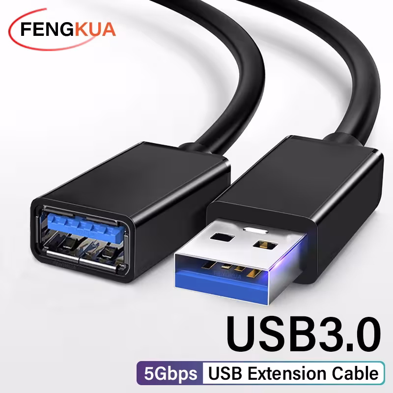 USB 3.0 extension cable male to female adapter for data transfer