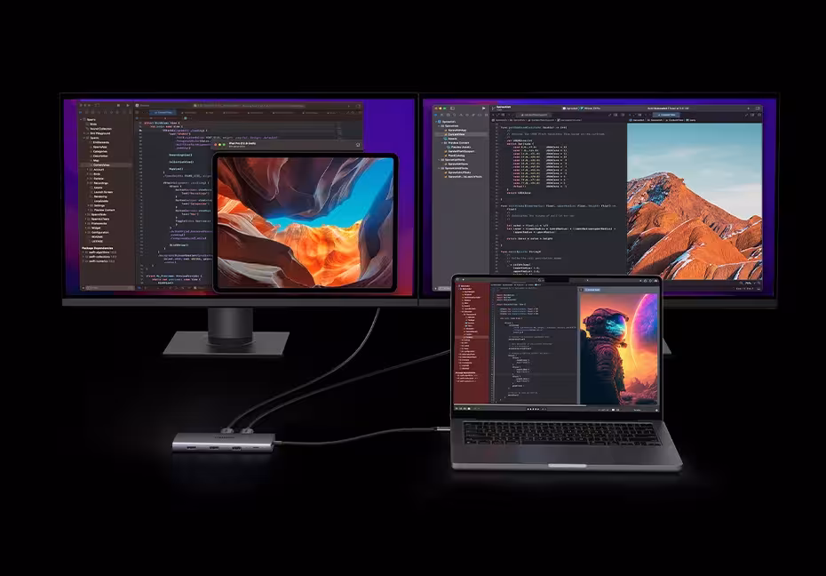 Adaptateur USB-C avec 10 connecteurs