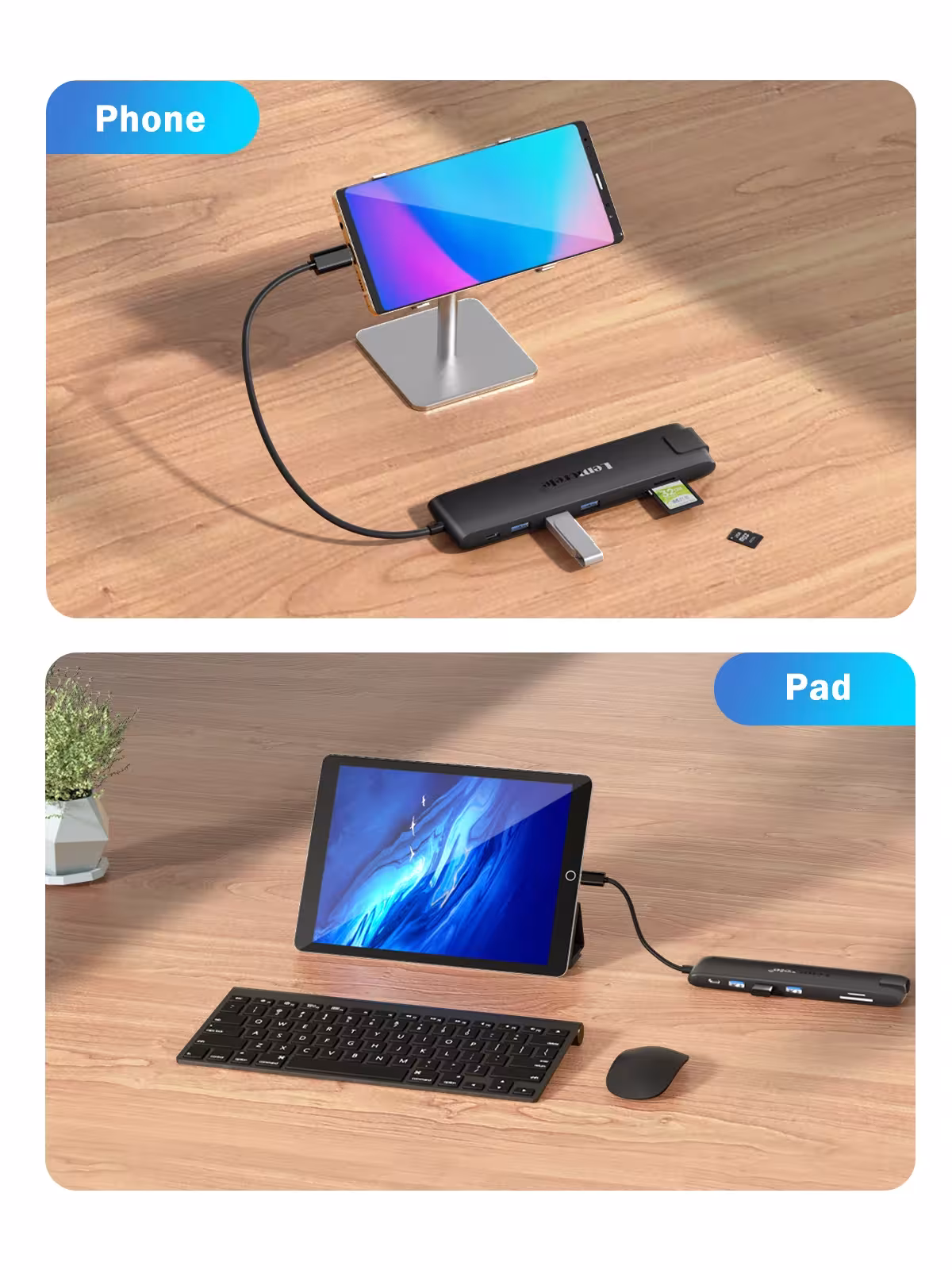 USB C dokavimo stotelė