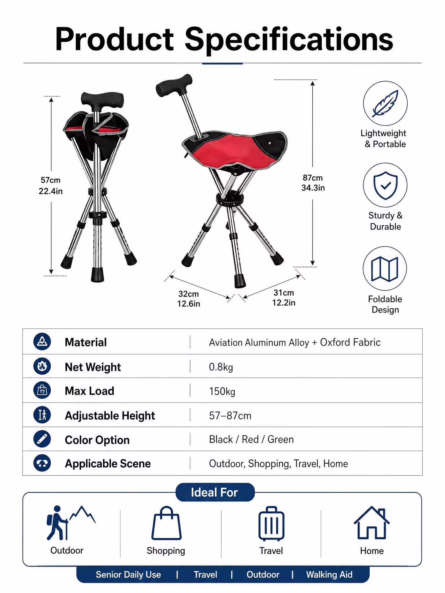 carrito con asiento