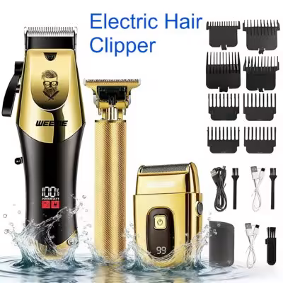 Machine à découper les cheveux électrique pour hommes VGR T9 avec trimmer de barbe et mini rasoir, idéale pour un cadeau