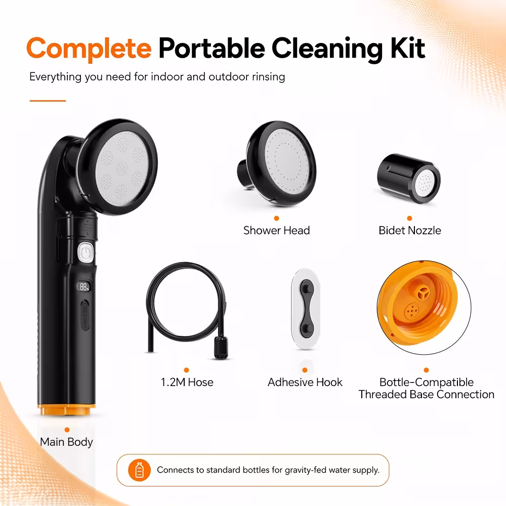 Electric portable bidet