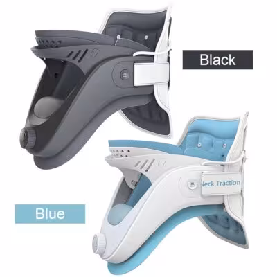 Appareil de traction cervical ergonomique avec coussin d'air, dispositif réglable pour la relaxation du cou et des épaules, cadeau pour hommes et femmes