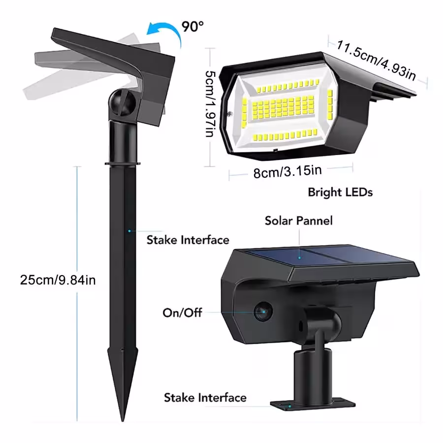 solar LED spotlight