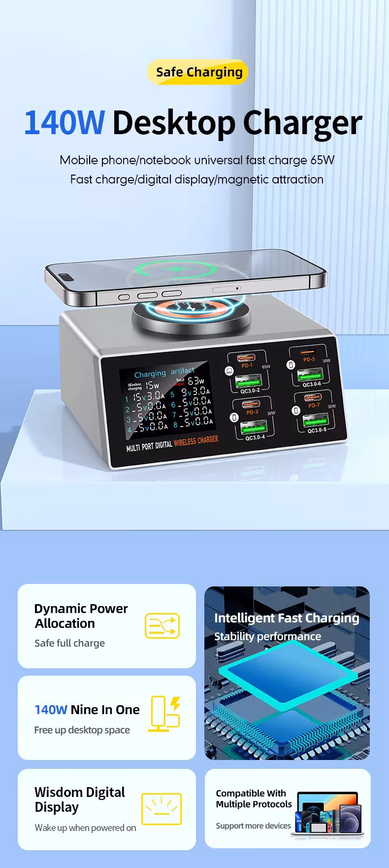 140W charging station