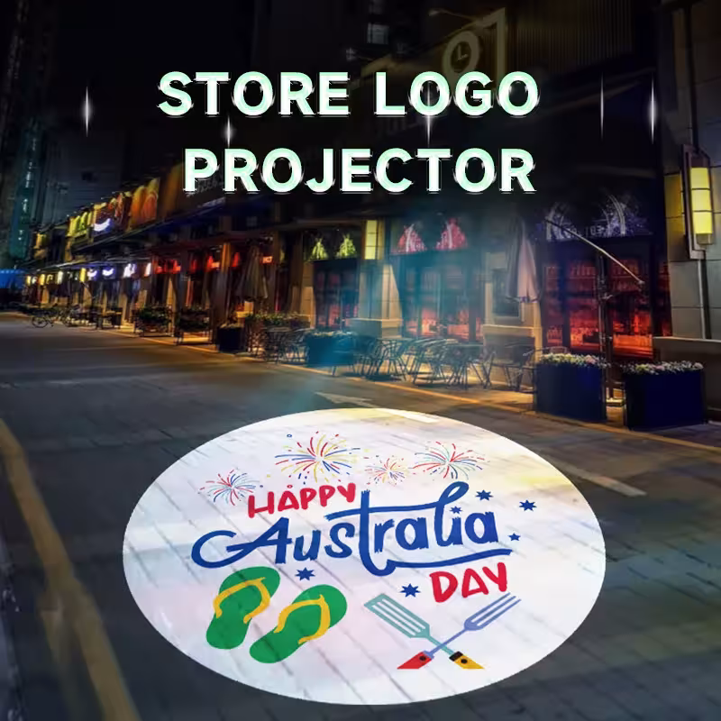 Lauko vandeniui atsparus gobo projektorius 50W/100W HD LED logotipo projektorius su besisukančiu vaizdu