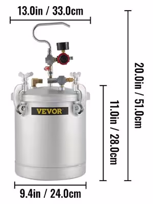 pressure paint tank