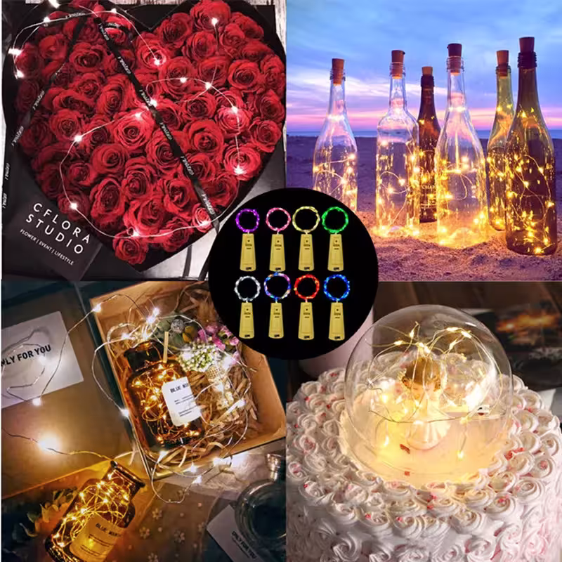Guirlande LED pour bouteille de vin