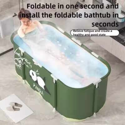 Bains pliants lorsque les adultes utilisent un bouton sans installation bain de corps complet